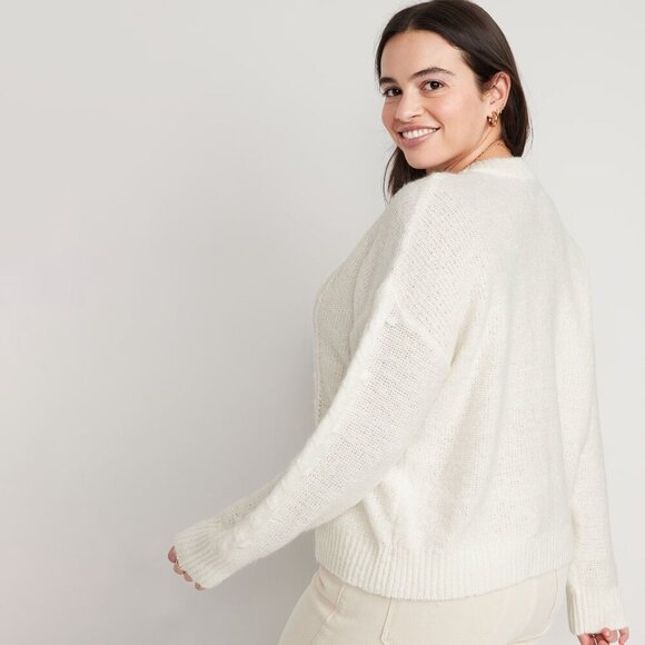 NWT - Tall Old Navy Cable-Knit Sweater Sea Salt - Picture 5 of 5